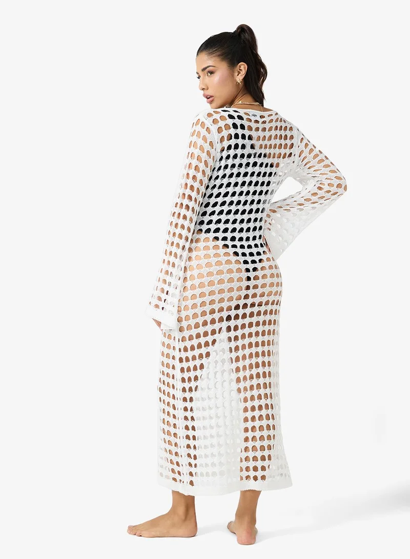 Ginger Crochet Maxi Beach Dress